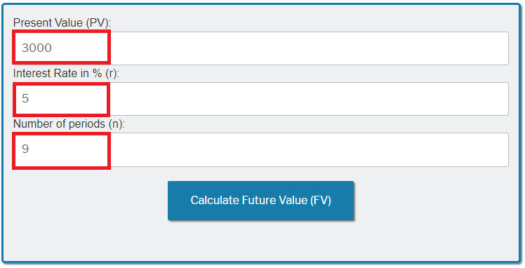 Future Value (FV) Calculator
