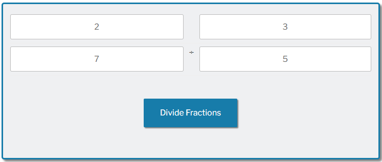 Divide Fractions calculator
