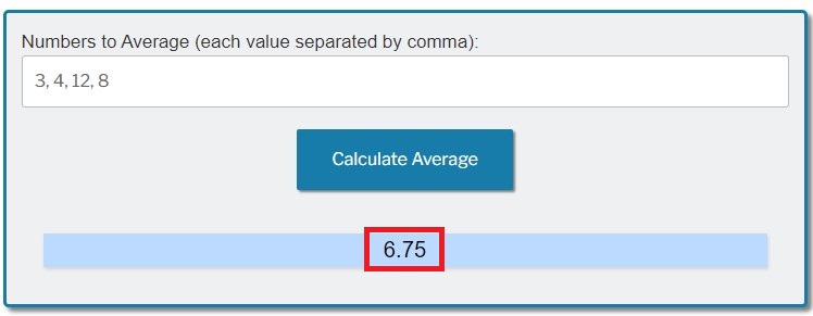 average calculator